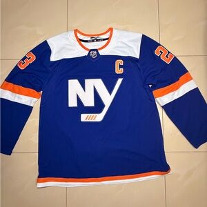 Adidas Blue and Orange Hockey Jersey